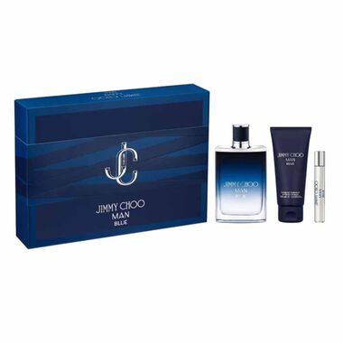 Jimmy Choo Men Blue Set EDT 100ML + EDT 7.5ML + SH.Gel 100ML - Jimmy Choo