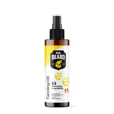 Mr Beard Natural Tanning Oil - 200ml - Mr Beard