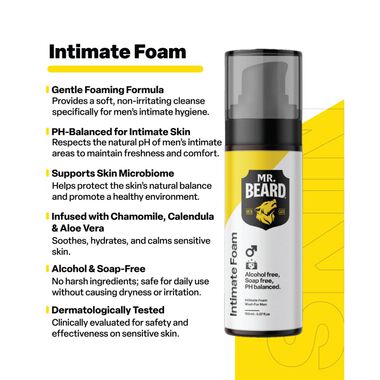 Mr Beard Intimate Foam - 150ml - Mr Beard