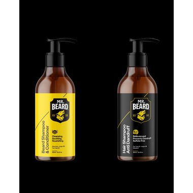 Mr.Beard The Grooming Duo Bundle (Beard Shampoo + Hair Shampoo) - Mr Beard