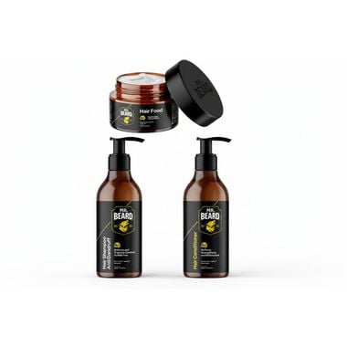 Mr Beard Elite Hair Care Bundle Hair Food + Hair Shampoo + Hair Conditioner - Mr Beard