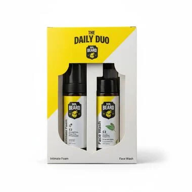 Mr Beard The Daily Duo – Face Wash & Intimate Foam for Complete Daily Freshness - Mr Beard